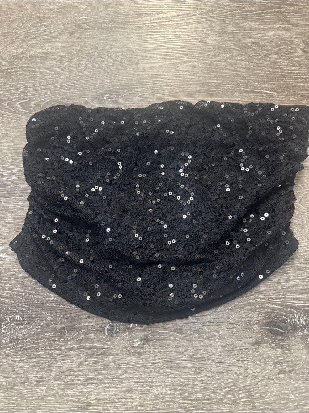 NWT Strapless seqince lace tube top XL - Picture 3 of 5
